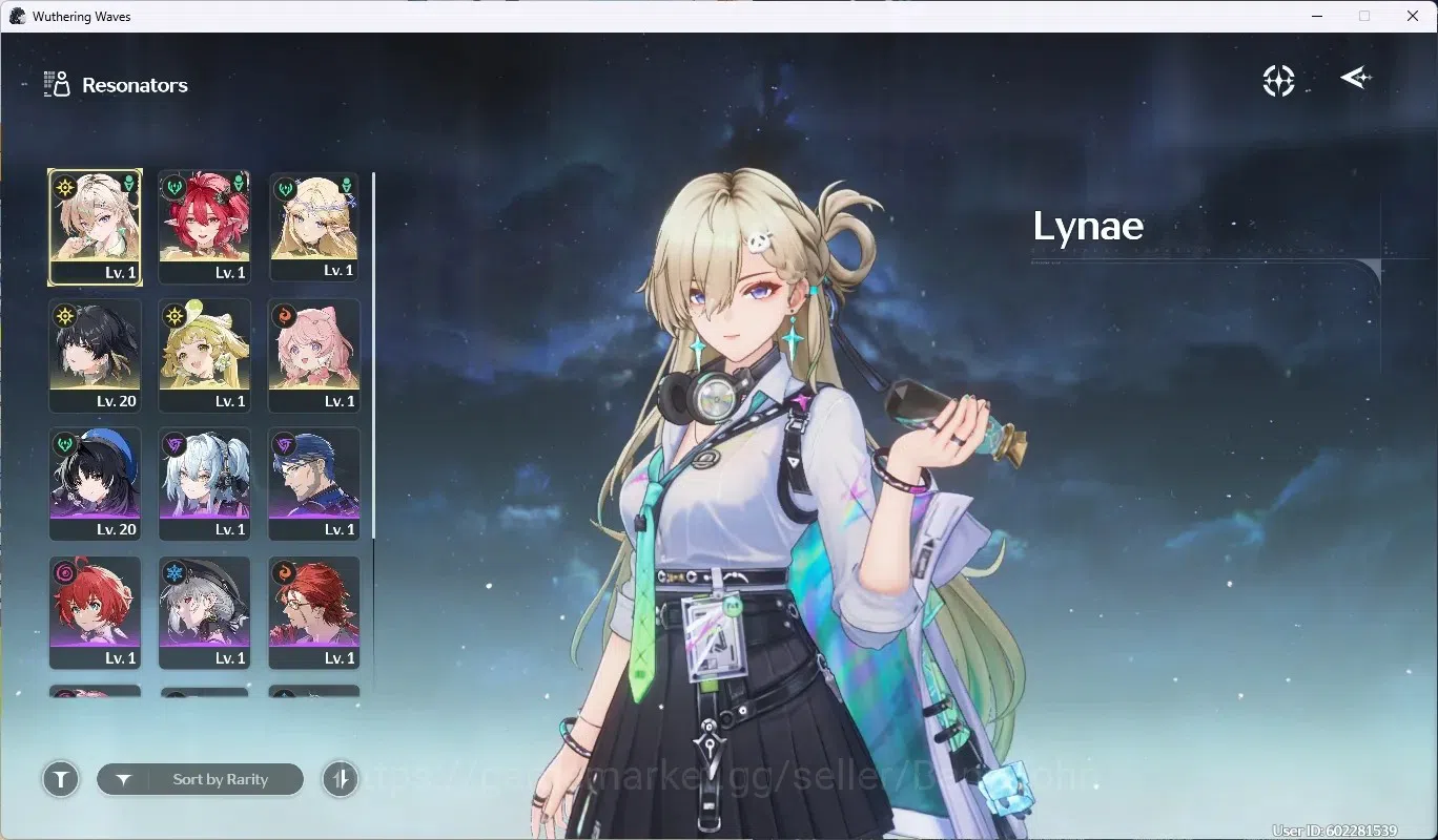 Wuthering Waves Accounts EU |UL 8|Rank 1|Starter|3 Limited Char [Cartethyia image 2