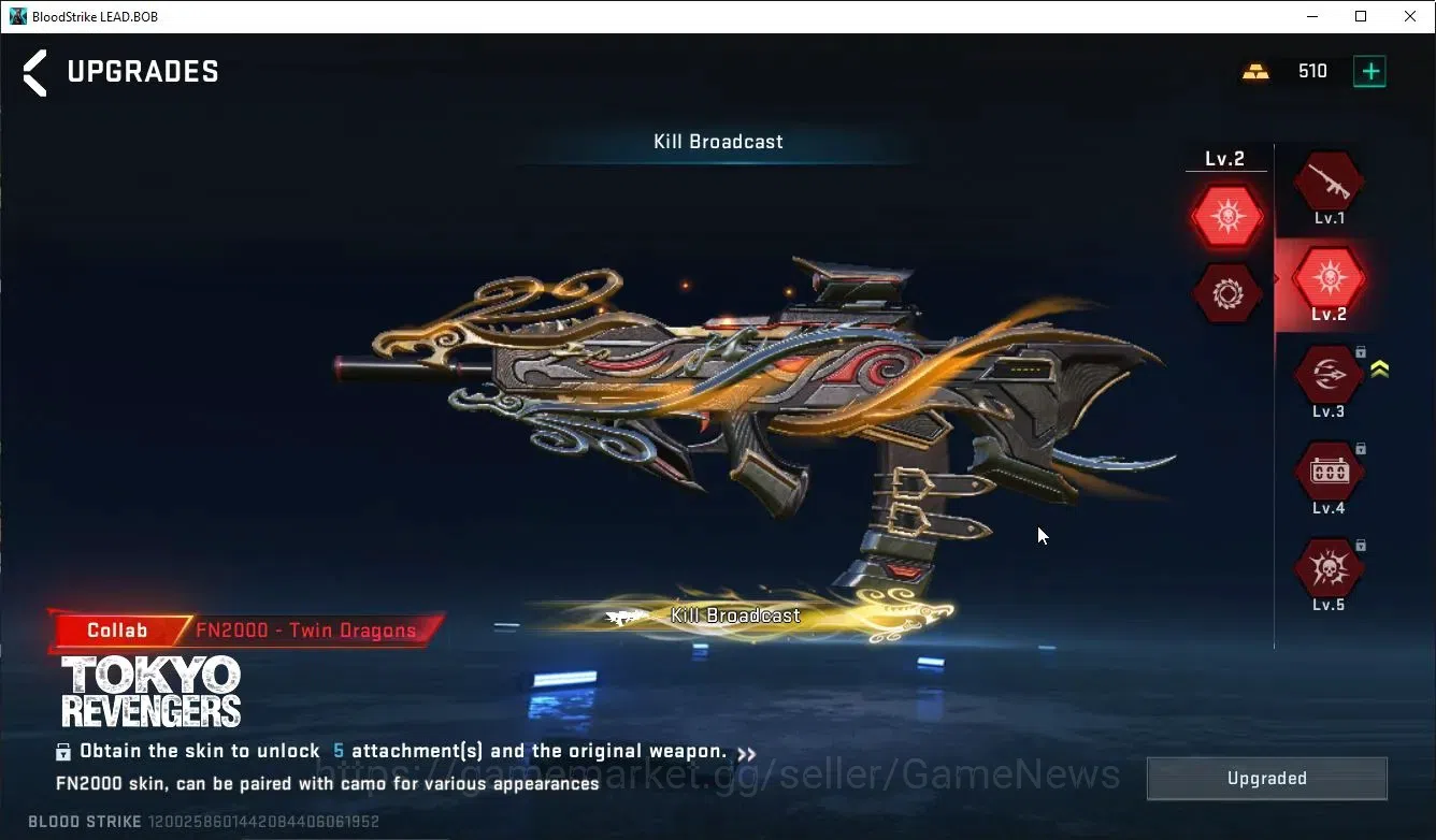 Blood Strike Accounts ASIA|ETERNAL DeAgle+Collab TR MCX,FN200,Jack-Takem image 13