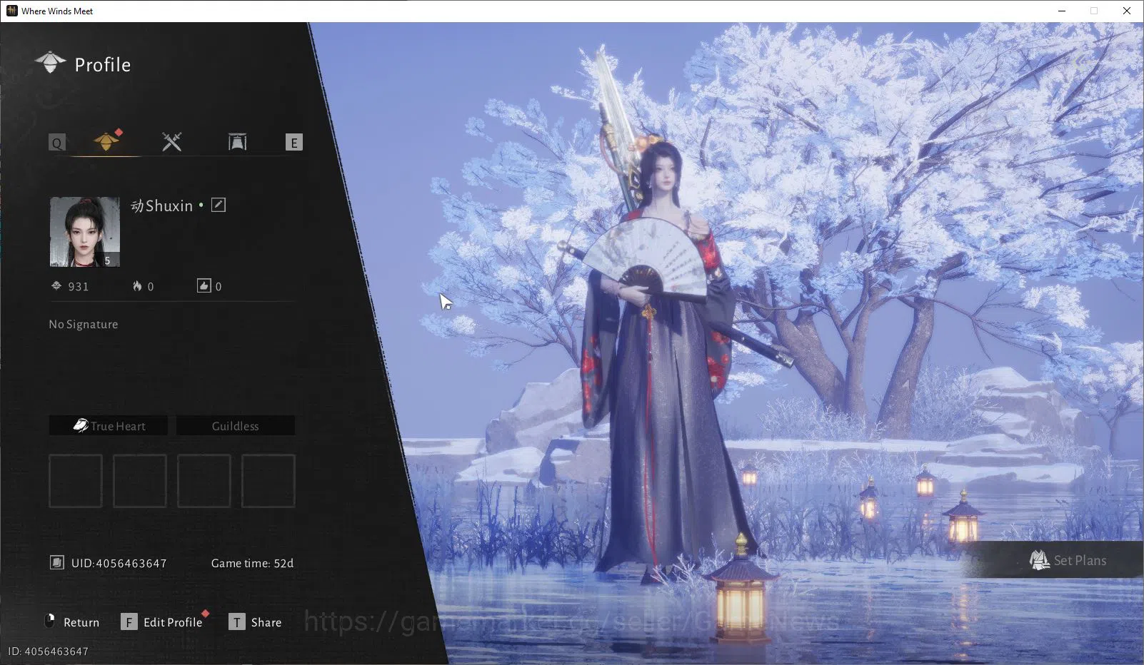 GLOBAL|Lv 5|Starter|GS 3660|1 Harmonic Core | Nameless Sword + Panancea Fan |Low Explore|Female MC|Netease Log Username|(WWM856) Where Winds Meet Accounts GLOBAL|Lv 5|Starter|GS 3660|1 Harmonic Core | Name image 1