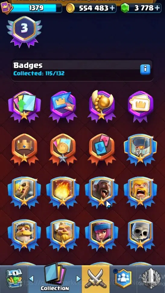 Clash Royale Accounts High-End Lvl 1379|Trophy 7839|Limited Skin|KTL 14|Card 120|8 EVO 7 Champ 20 Legend ,33 Epic,30 Rare,29 10