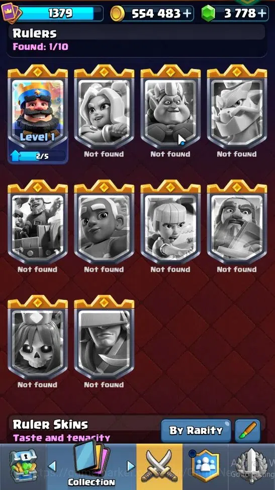 Clash Royale Accounts High-End Lvl 1379|Trophy 7839|Limited Skin|KTL 14|Card 120|8 EVO 7 Champ 20 Legend ,33 Epic,30 Rare,29 11