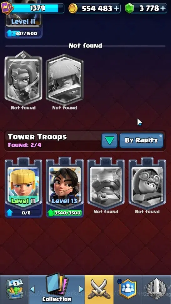 Clash Royale Accounts High-End Lvl 1379|Trophy 7839|Limited Skin|KTL 14|Card 120|8 EVO 7 Champ 20 Legend ,33 Epic,30 Rare,29 12