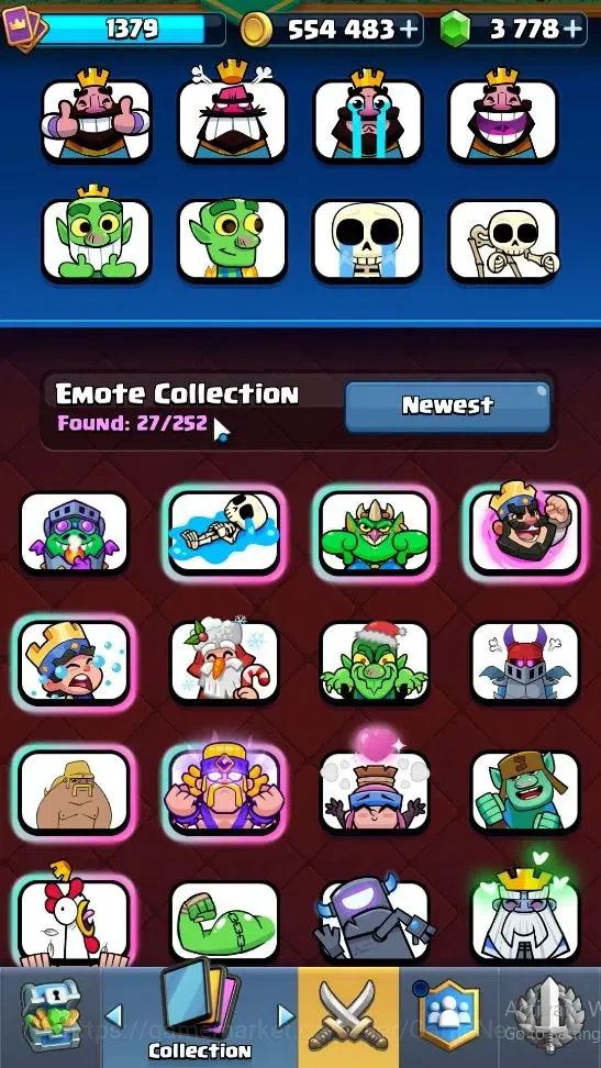 Clash Royale Accounts High-End Lvl 1379|Trophy 7839|Limited Skin|KTL 14|Card 120|8 EVO 7 Champ 20 Legend ,33 Epic,30 Rare,29 7