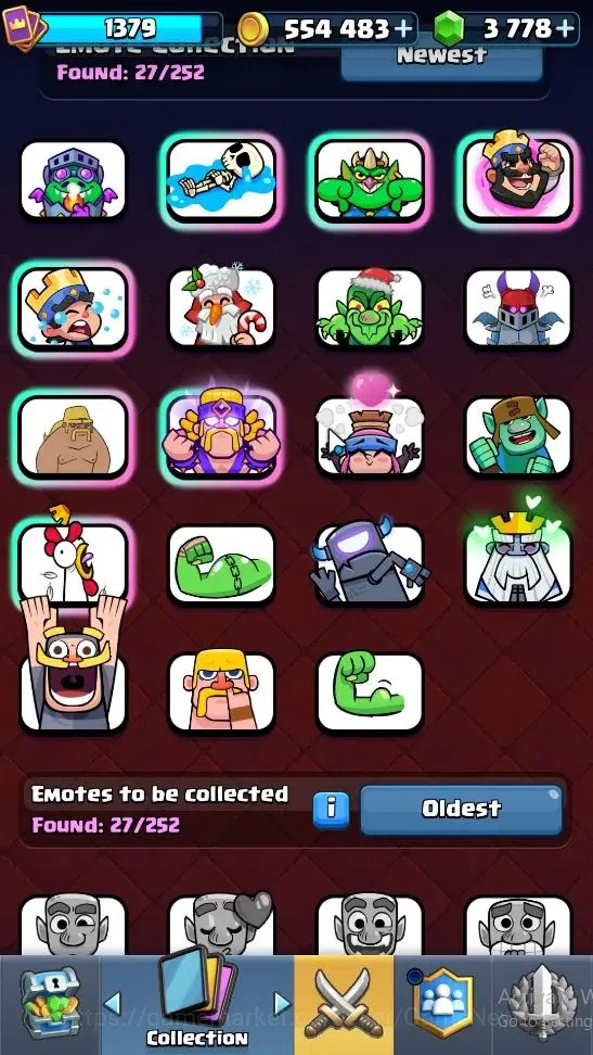 Clash Royale Accounts High-End Lvl 1379|Trophy 7839|Limited Skin|KTL 14|Card 120|8 EVO 7 Champ 20 Legend ,33 Epic,30 Rare,29 8