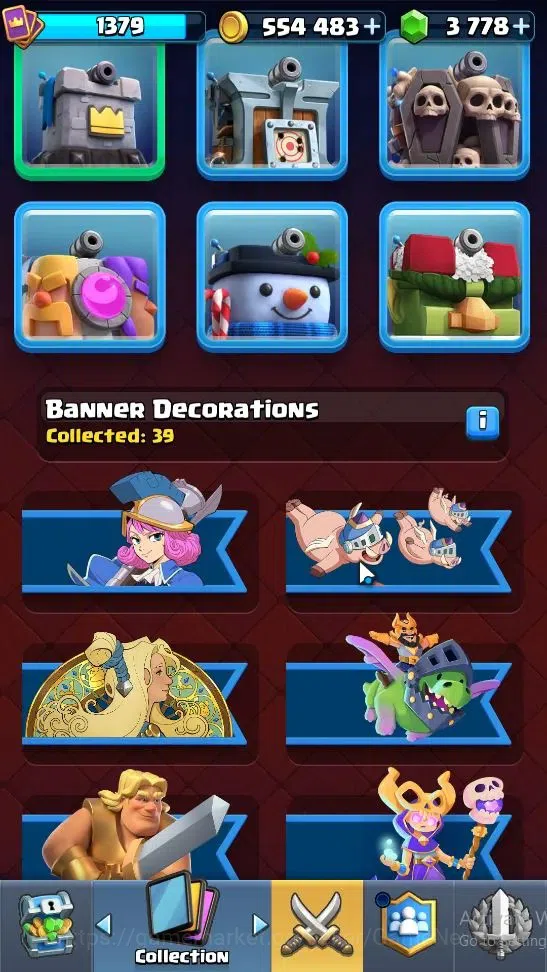 Clash Royale Accounts High-End Lvl 1379|Trophy 7839|Limited Skin|KTL 14|Card 120|8 EVO 7 Champ 20 Legend ,33 Epic,30 Rare,29 9