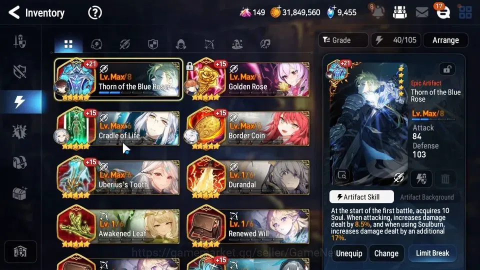 Epic Seven Accounts GLOBAL Unverif|10 ML[Salome,LOT Scales,Zio,NM Luna image 19