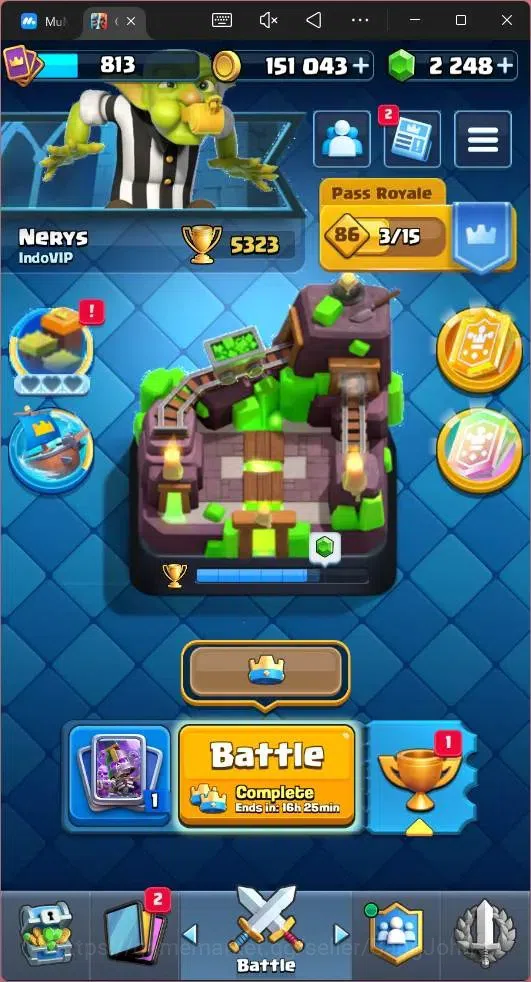 Clash Royale Accounts Mobile |KTL 11|Trophy 5323|Card 94/121|5 EVO|13 Em image 1