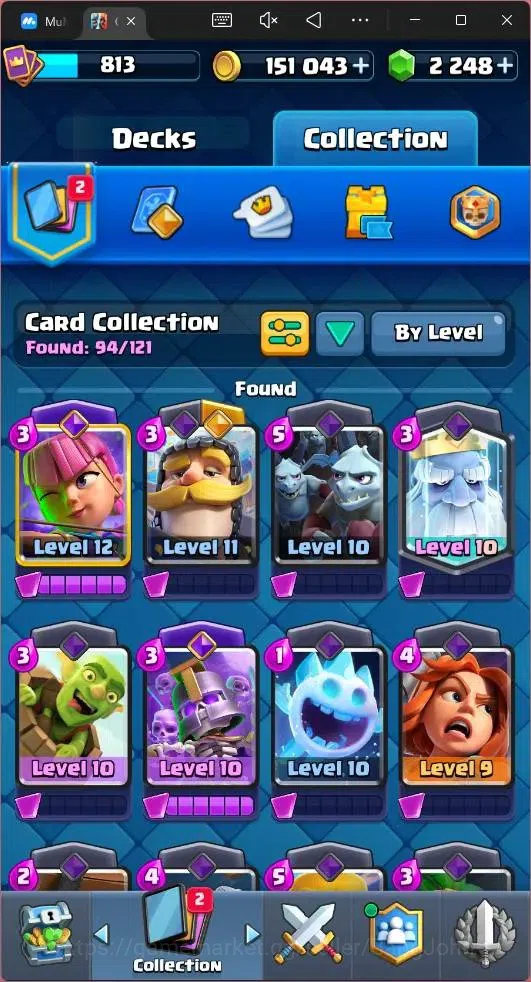 Clash Royale Accounts Mobile |KTL 11|Trophy 5323|Card 94/121|5 EVO|13 Em image 10