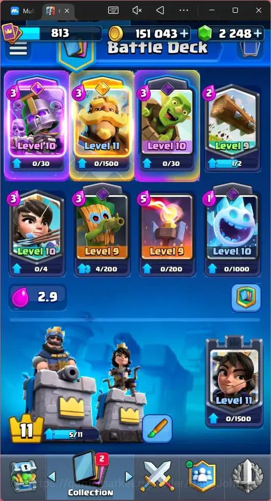 Clash Royale Accounts Mobile |KTL 11|Trophy 5323|Card 94/121|5 EVO|13 Em image 12
