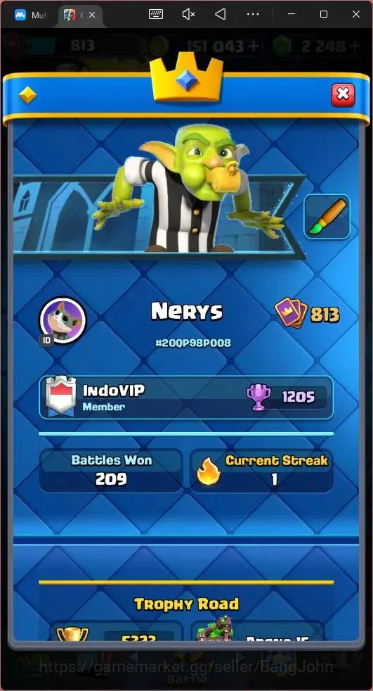 Clash Royale Accounts Mobile |KTL 11|Trophy 5323|Card 94/121|5 EVO|13 Em image 15
