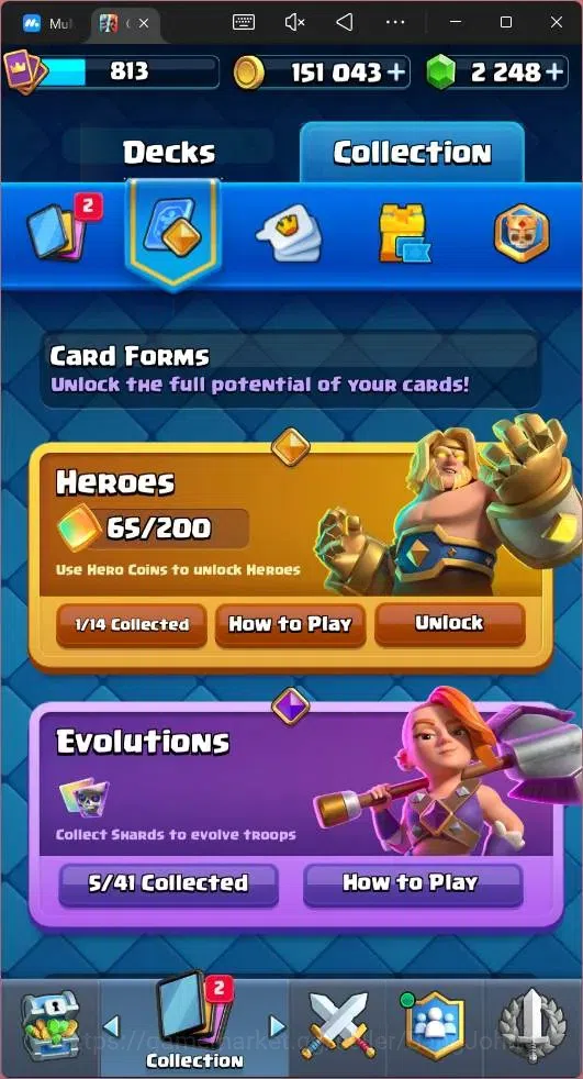 Clash Royale Accounts Mobile |KTL 11|Trophy 5323|Card 94/121|5 EVO|13 Em image 5