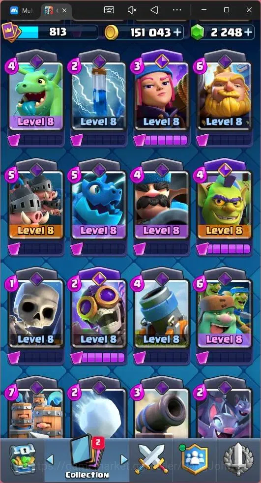 Clash Royale Accounts Mobile |KTL 11|Trophy 5323|Card 94/121|5 EVO|13 Em image 9