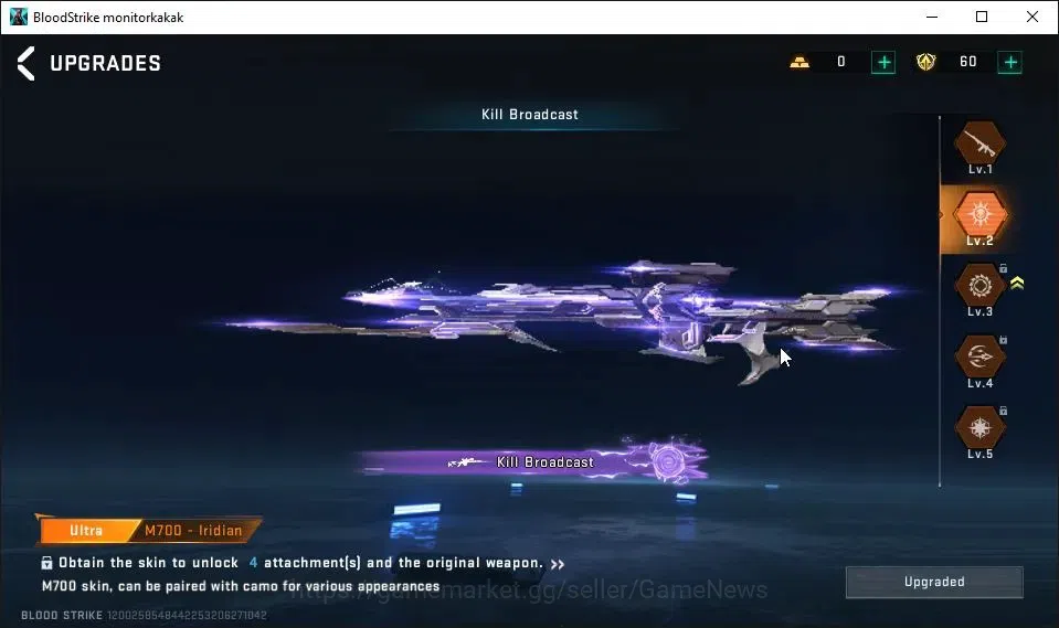 Blood Strike Accounts ASIA|Fresh Starter|ULTRA M700-Iridian Lv2|Legendar image 4