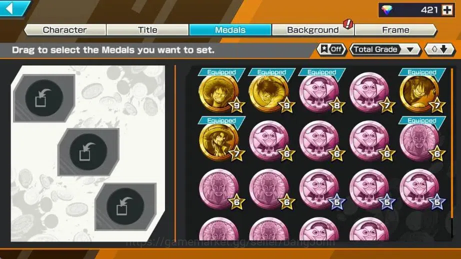 One Piece Bounty Rush Accounts High-End Global | EX 2 |2 Max | PR 5 | Monkey D. Luffy Max, Gol D. Roger Max | RD 421 3