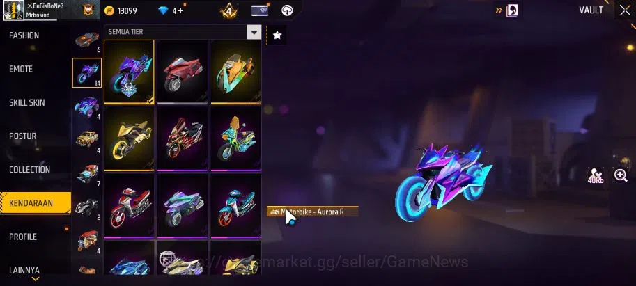 Free Fire Accounts Indonesia|M1887 Sterling Conqueror Lv7|AK47 Blue F image 14