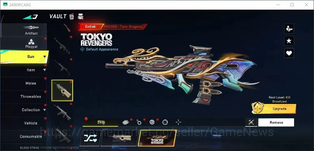 Blood Strike Accounts Collab Skin ASIA|ETERNAL Desert Eagle|Collab TokRev [FN2000]|Ultra [M4A1 19