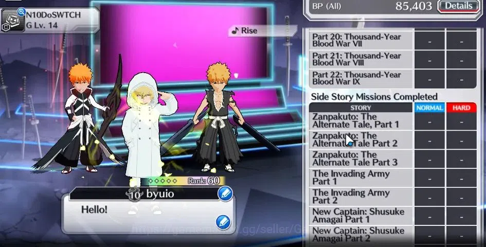 Bleach: Brave Souls Accounts [GLOBAL]20K Orb|7th Anniv Ichigo,8th Anniv Ichigo, image 6