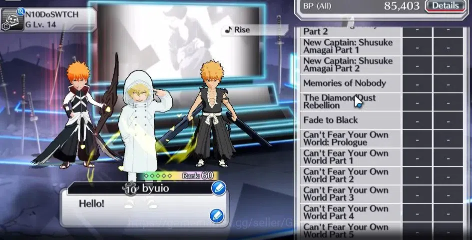 Bleach: Brave Souls Accounts [GLOBAL]20K Orb|7th Anniv Ichigo,8th Anniv Ichigo, image 7