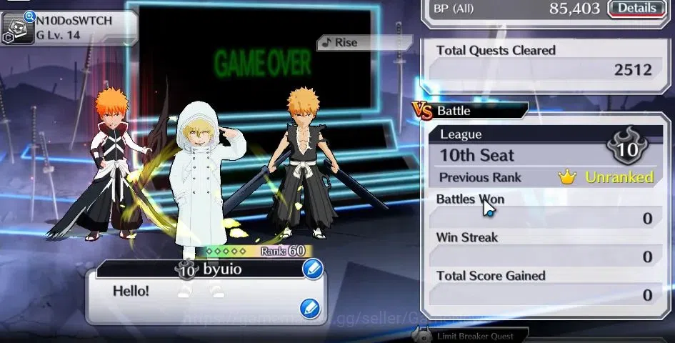 Bleach: Brave Souls Accounts [GLOBAL]20K Orb|7th Anniv Ichigo,8th Anniv Ichigo, image 8
