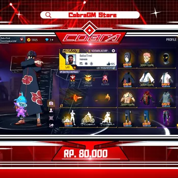 Free Fire Accounts Akun Free Fire Polosan Vault 75 | Itachi | Sukuna | Minato | Tenxi | Kakashi | Orochimaru | Indo Hype