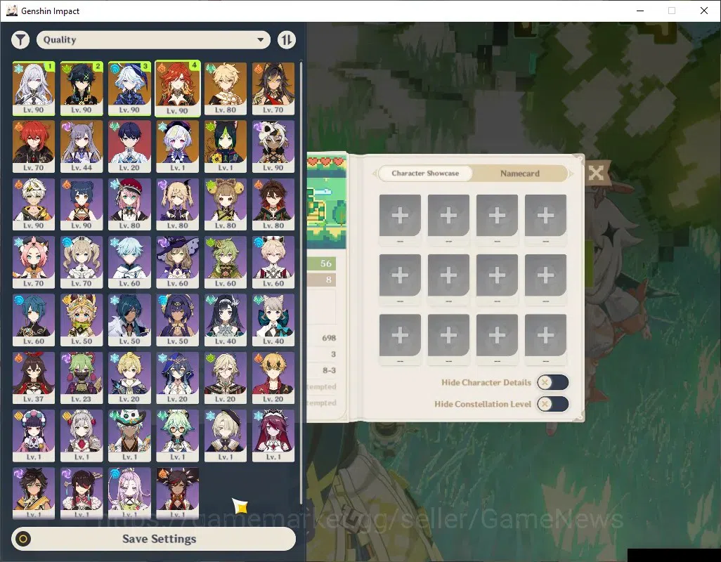 Genshin Impact Accounts ASIA|AR 56|Rate ON|2k Primo|4 Limited + 2 (*5Weapo image 1