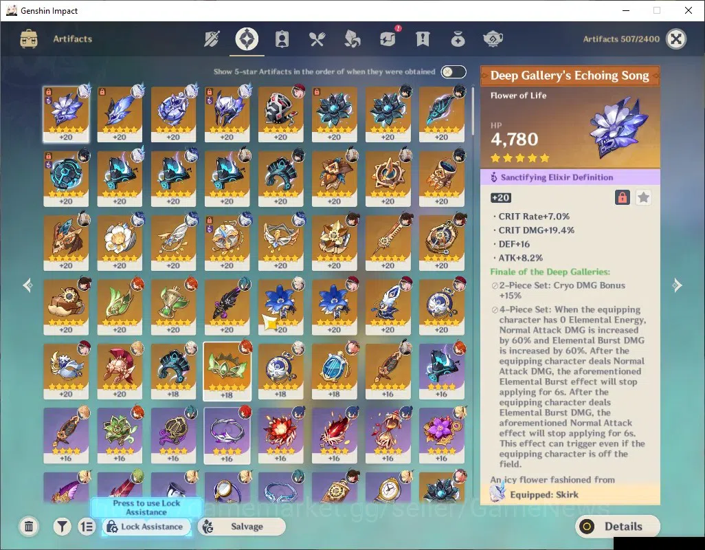 Genshin Impact Accounts ASIA|AR 56|Rate ON|2k Primo|4 Limited + 2 (*5Weapo image 5