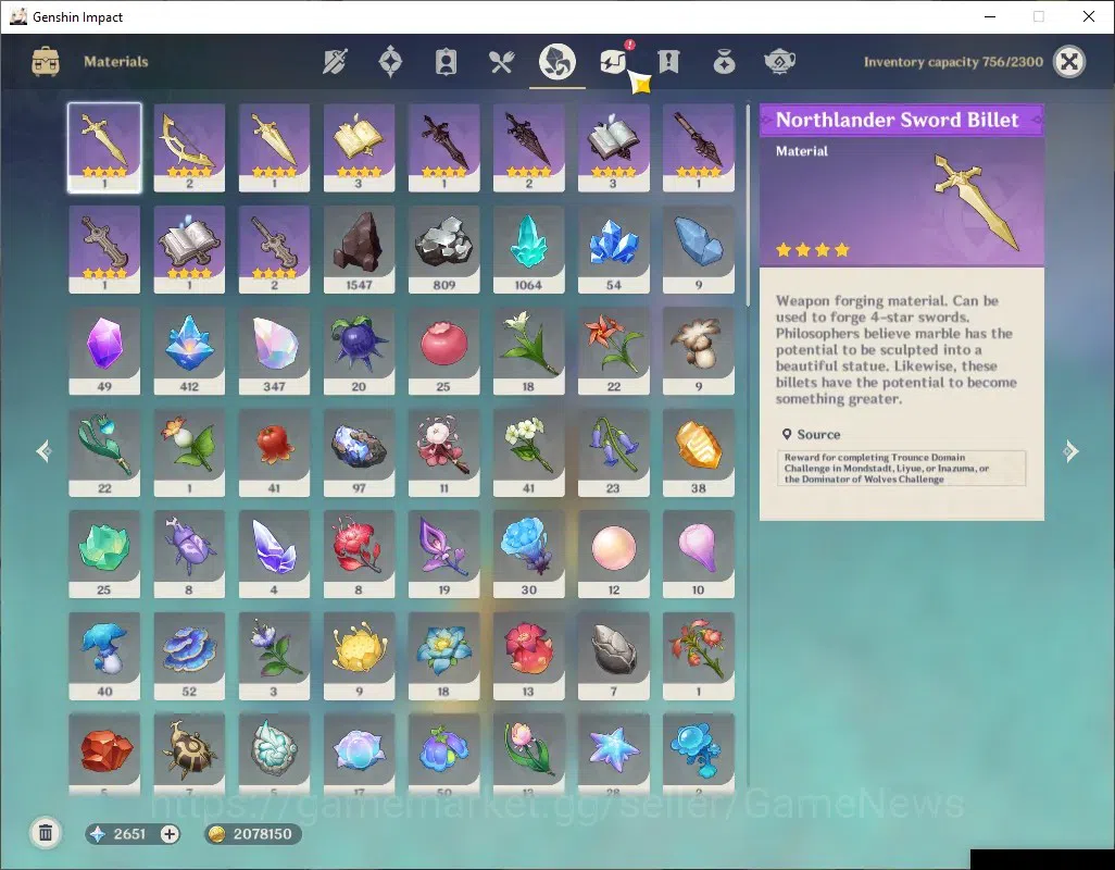 Genshin Impact Accounts ASIA|AR 56|Rate ON|2k Primo|4 Limited + 2 (*5Weapo image 7