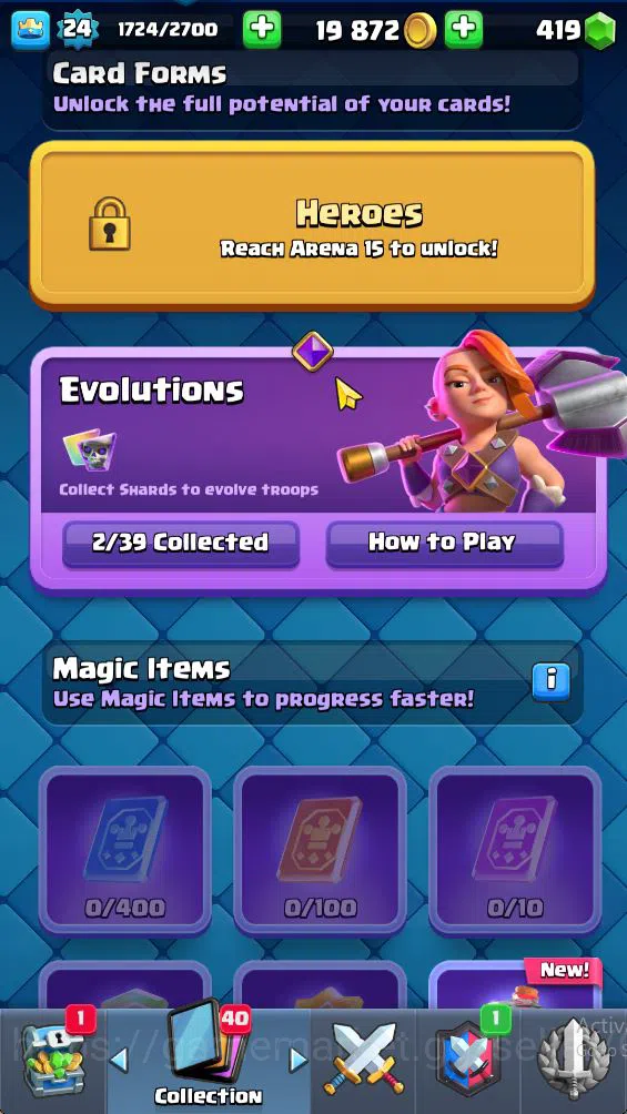 Clash Royale Accounts Lv 24|Trophy 4705|KTL 9|Limited Skin|Card 77| 2 EV image 5