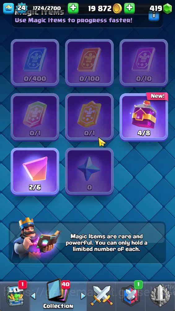 Clash Royale Accounts Lv 24|Trophy 4705|KTL 9|Limited Skin|Card 77| 2 EV image 6