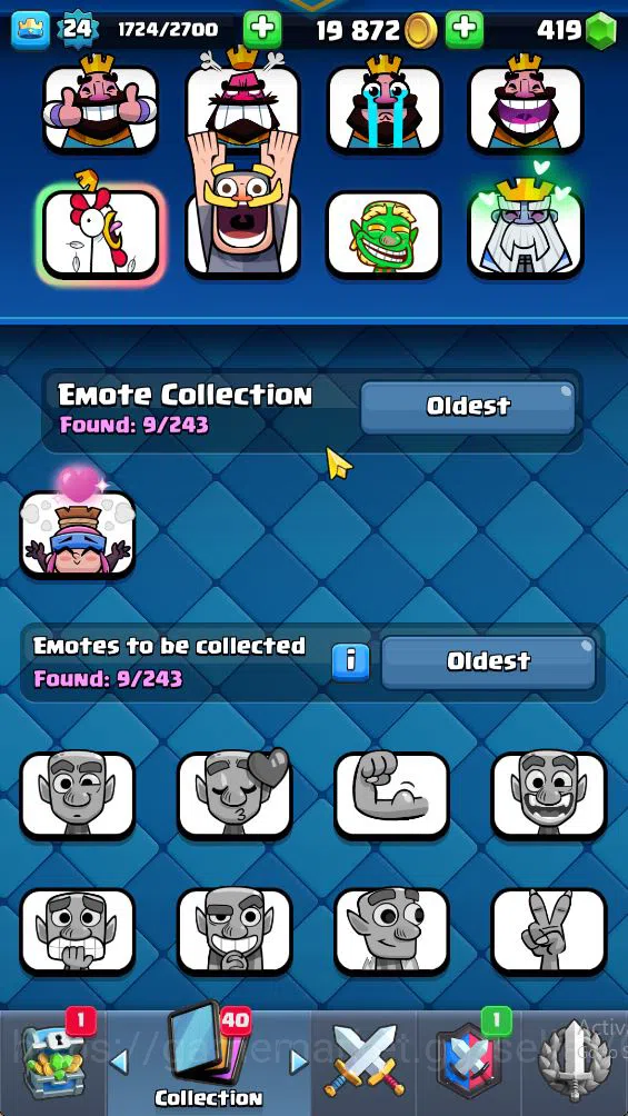 Clash Royale Accounts Lv 24|Trophy 4705|KTL 9|Limited Skin|Card 77| 2 EV image 7