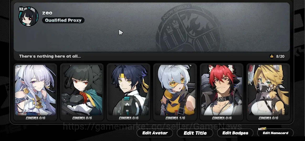 Zenless Zone Zero Accounts Starter ASIA|IK 32|S1 CH2|3 Limit Velina,Miyabi,Harumasa)+ 2 STD|MC Belle|1S 3