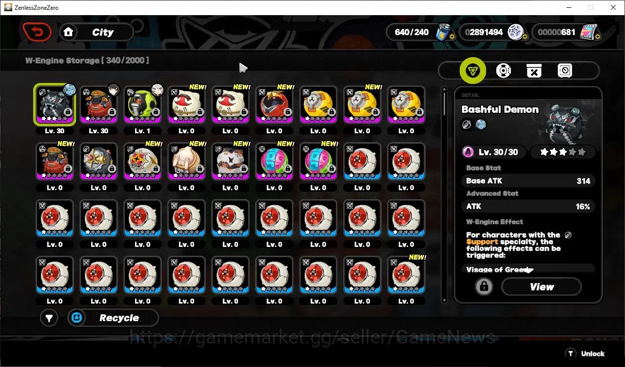 Zenless Zone Zero Accounts Starter ASIA|IK 32|S1 CH2|3 Limit Velina,Miyabi,Harumasa)+ 2 STD|MC Belle|1S 7