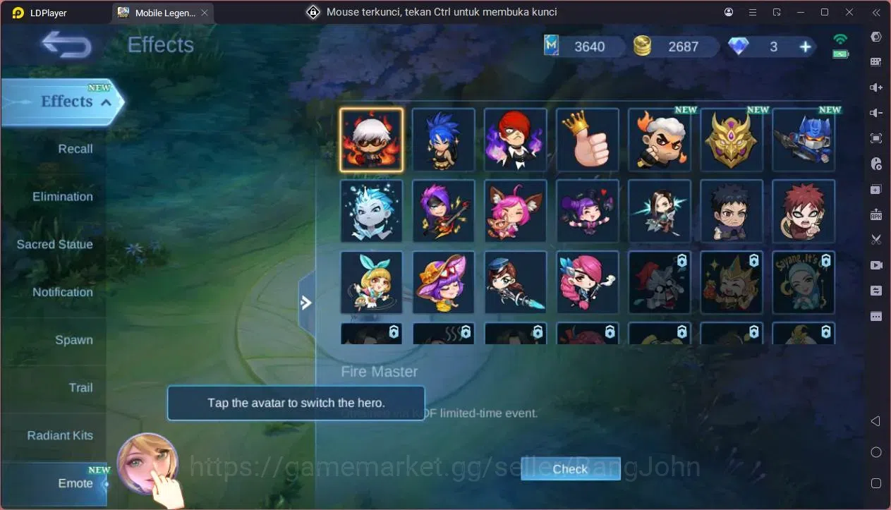 Mobile Legends: Bang Bang Accounts GLOBAL Hero 39 Skin 34|KOF Karina|Luckybox Saber|S image 5