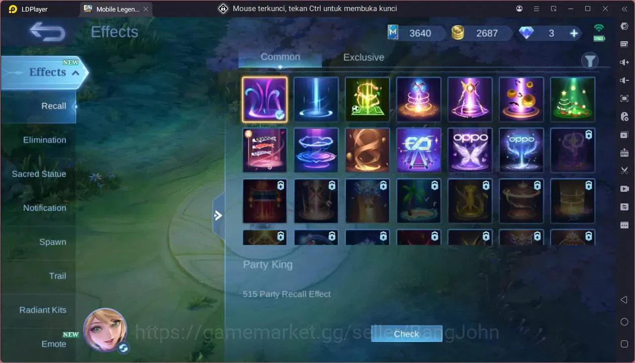 Mobile Legends: Bang Bang Accounts GLOBAL Hero 39 Skin 34|KOF Karina|Luckybox Saber|S image 6