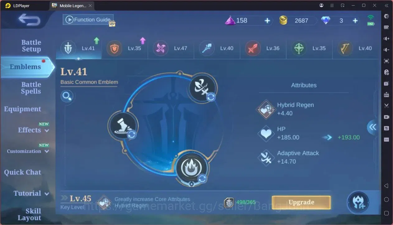Mobile Legends: Bang Bang Accounts GLOBAL Hero 39 Skin 34|KOF Karina|Luckybox Saber|S image 7