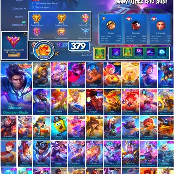 Mobile Legends: Bang Bang Collector #3800 379 Skins | Legend Alucard | Collector Natal image 1