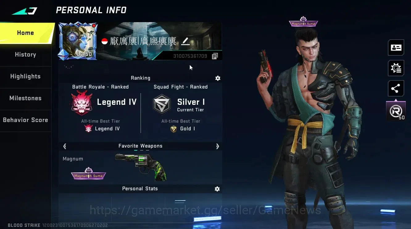 Blood Strike Accounts ASIA|ULTRA [ZERO,BLAST,RAN,M4A1,AK47,SCAR,QBZ95,Et image 3
