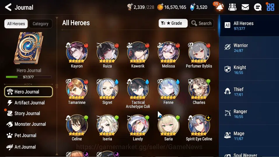 Epic Seven Accounts GLOBAL Unverif|New Era|3 ML(LW Peira,SE Celine, LC image 17