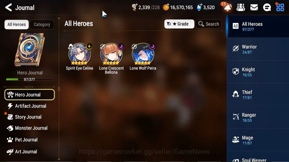 Epic Seven Accounts GLOBAL Unverif|New Era|3 ML(LW Peira,SE Celine, LC image 18