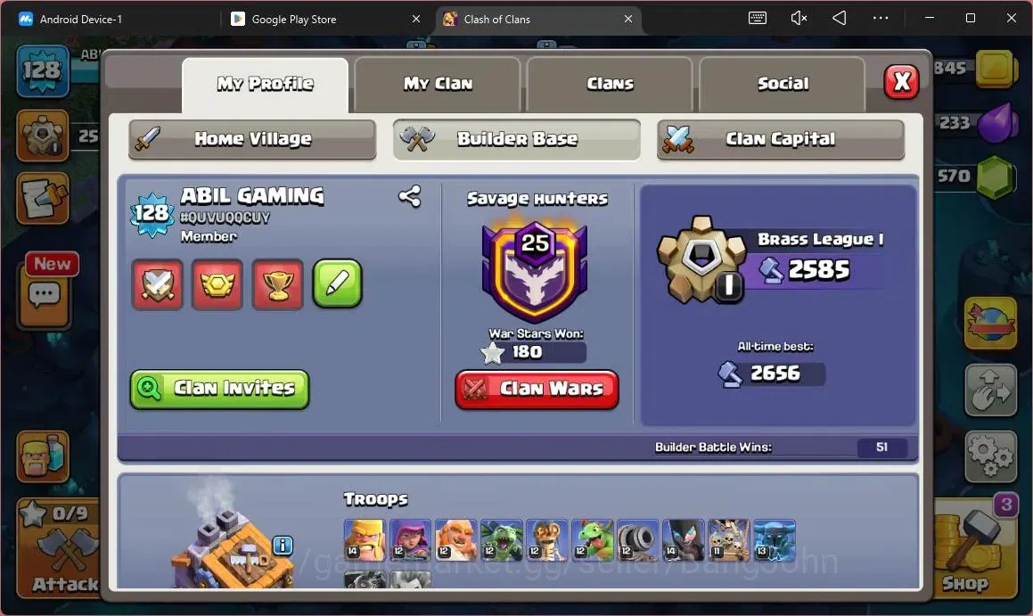 Clash of Clans Accounts Global | TH 13 – BH 9 | LVL 128 | AQ 65,MP 45,GW 4 image 16