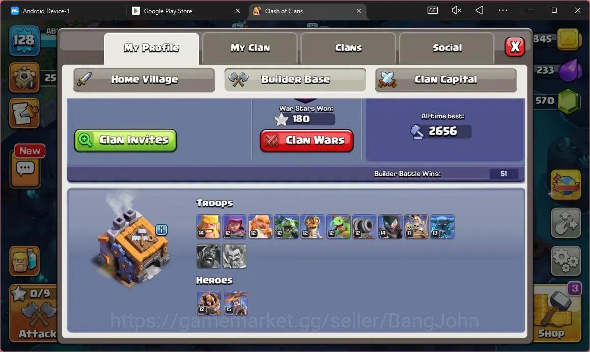 Clash of Clans Accounts Global | TH 13 – BH 9 | LVL 128 | AQ 65,MP 45,GW 4 image 17
