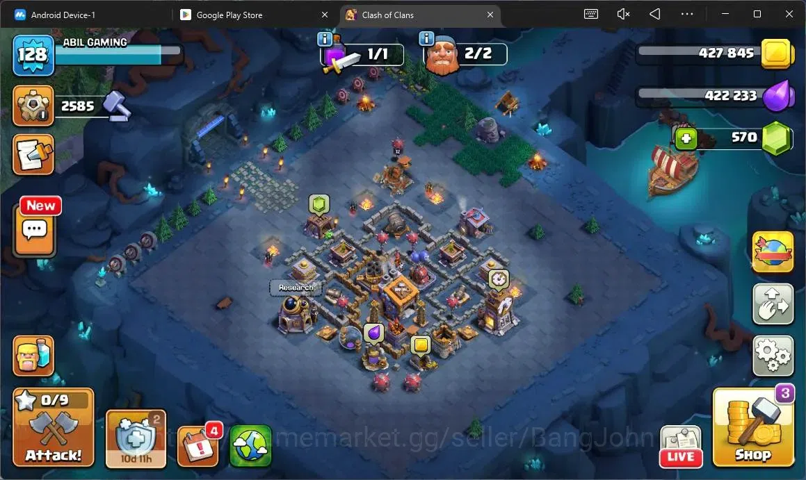 Clash of Clans Accounts Global | TH 13 – BH 9 | LVL 128 | AQ 65,MP 45,GW 4 image 18