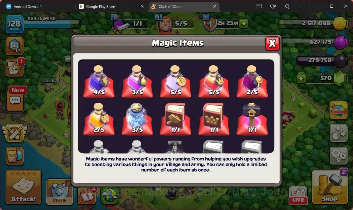 Clash of Clans Accounts Global | TH 13 – BH 9 | LVL 128 | AQ 65,MP 45,GW 4 image 5