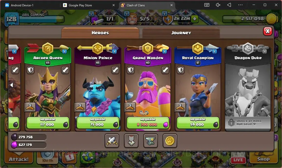 Clash of Clans Accounts Global | TH 13 – BH 9 | LVL 128 | AQ 65,MP 45,GW 4 image 9