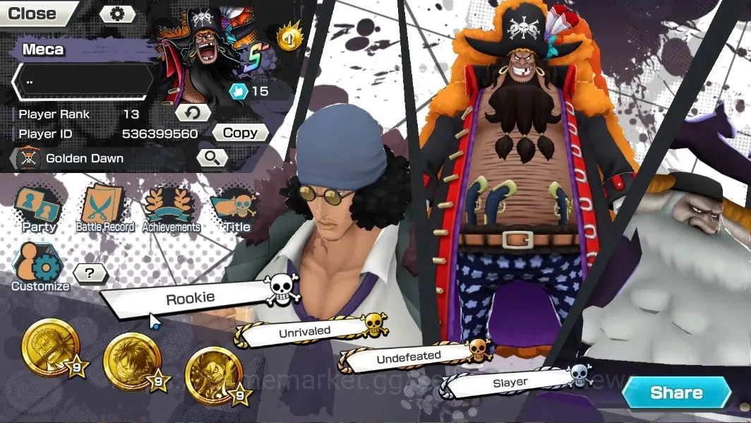 One Piece Bounty Rush Accounts Global|7EX|T5E Saturn,G5 Luffy,HP C.Linlin,RO Zoro image 2