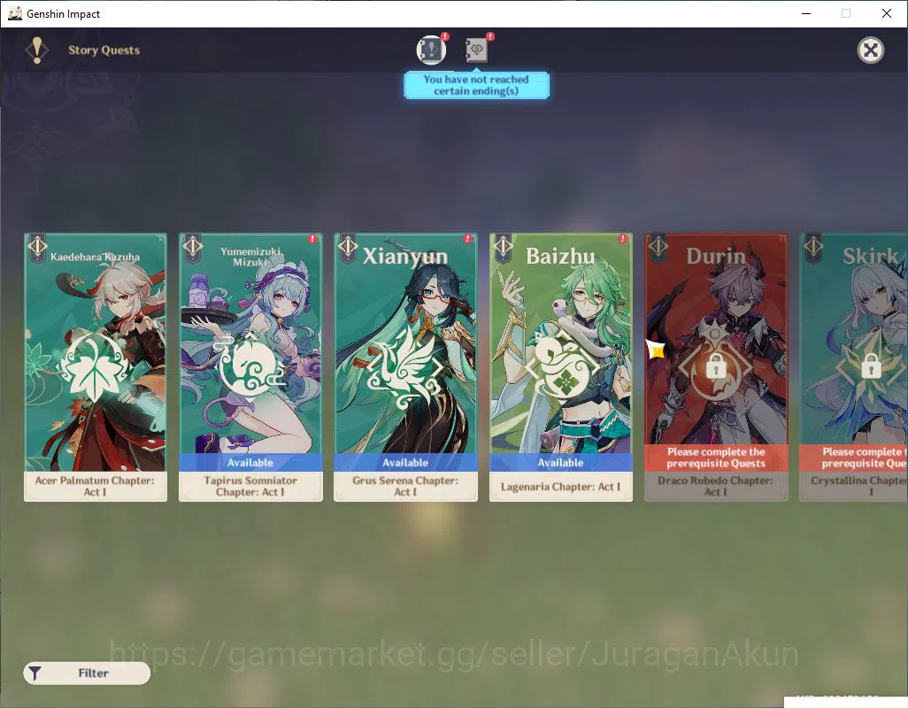 Genshin Impact Accounts Mid Game ASIA|AR 57 |7 Limited +4(*5 Weapon)|Xiao+Sign,Yoimiya,Yelan,Kazuha,Arlechino,Etc |Take 10