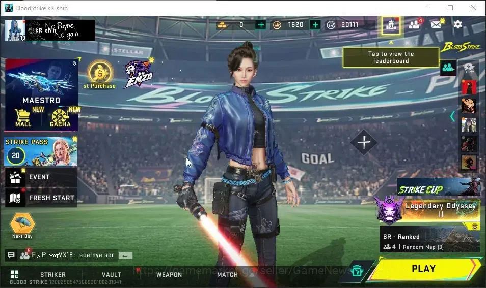 Blood Strike Accounts ASIA|Melee ULTRA Lightblade-Dark Force|Legendary S image 1