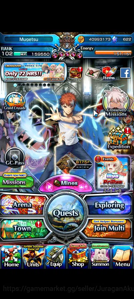 Grand Summoners Accounts Global|Rank 102|52 RGB|28 Ascend|InumutaTW,UP RoyT image 2