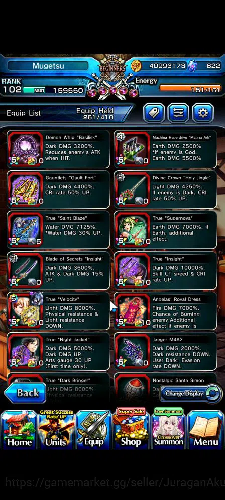 Grand Summoners Accounts Global|Rank 102|52 RGB|28 Ascend|InumutaTW,UP RoyT image 4