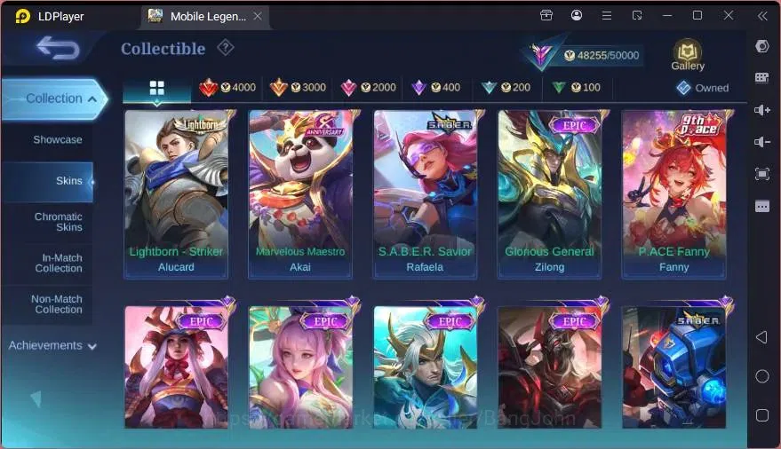 Mobile Legends: Bang Bang Accounts GLOBAL Hero 110 Skin 201 |CC Pharsa |KOF Karina|LI image 11